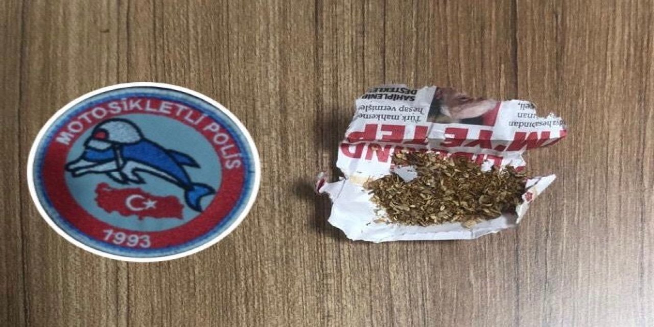 Afyon'da bir çok suçtan kaydı bulunan şahıs uyuşturucu ile polise yakalandı