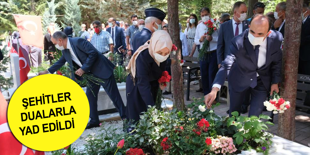 Konya 15 Temmuz'da şehitleri unutmadı