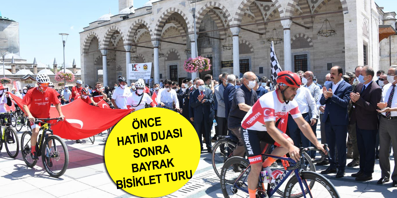 Konya'da 15 Temmuz: Şehitler için hatim duası ve bayrak koşusu