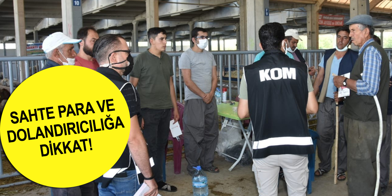 Konya’da sahte para alarmı! Polis kurban pazarı esnafını uyardı