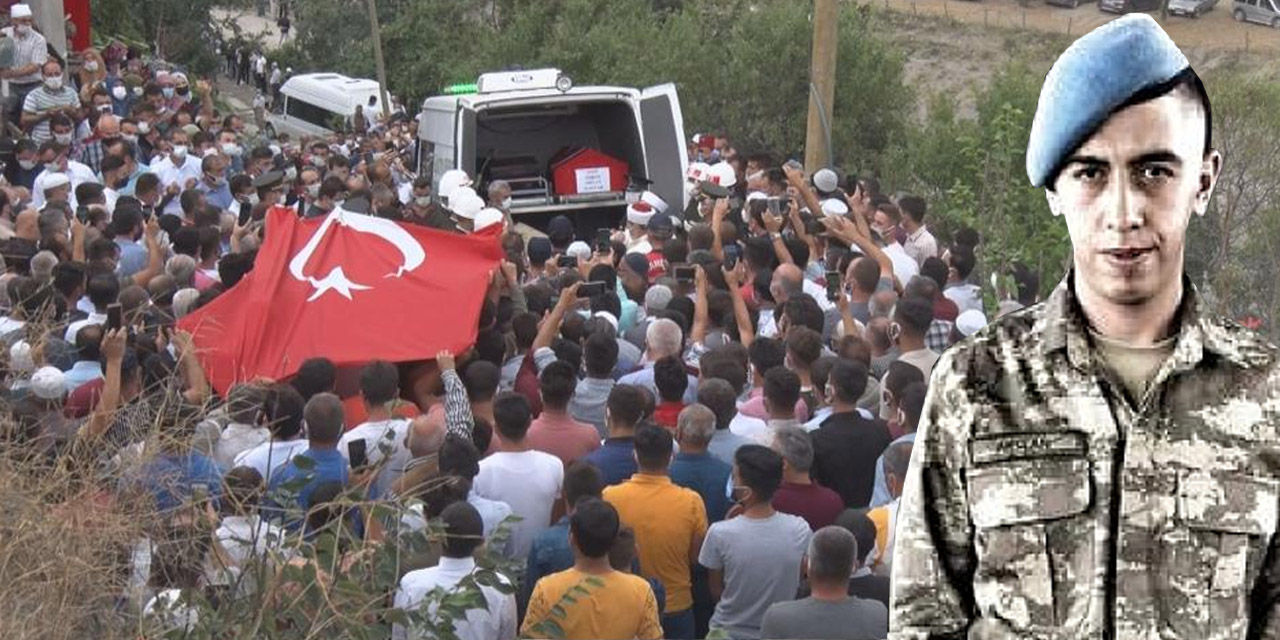 El Bab şehidi Emrah Arslan memleketi Vezirköprü'de toprağa verildi