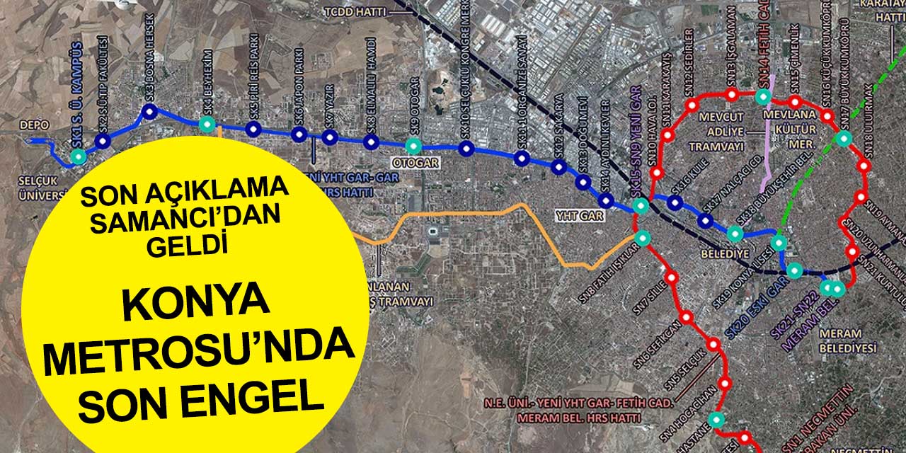Konya Metrosu'yla ilgili vekil Samancı'dan açıklama