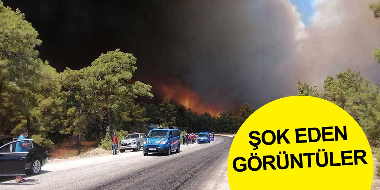Manavgat'ta alevler yerleşim yerlerini tehdit ediyor