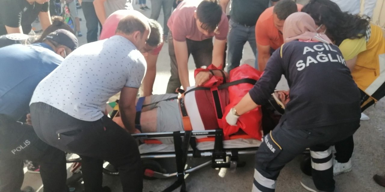 Aksaray'da hava almak için balkona çıkan şahıs dengesini kaybedip aşağıya düştü