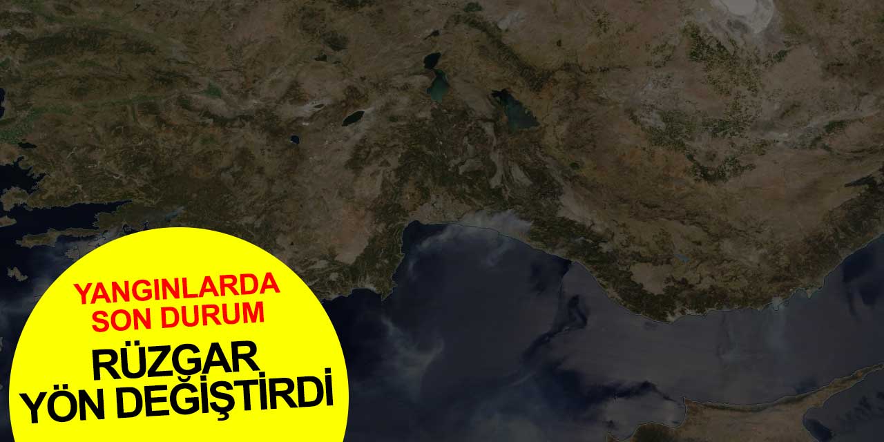 Manavgat ve Marmaris yangınının son durumu havadan görüntülendi