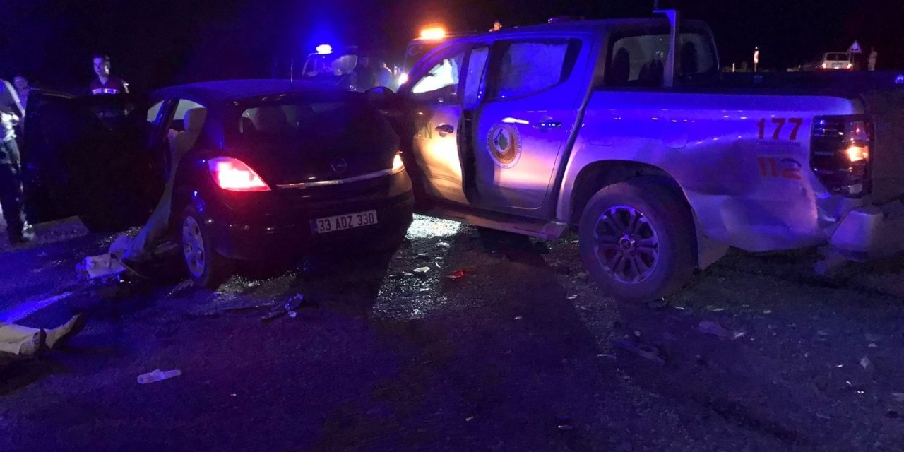 Gölbaşı’nda otomobil kamyonetle çarpıştı! 6 yaralı