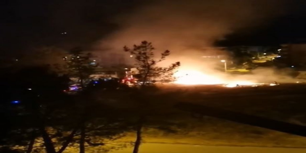 Denizli'de Askeri Kışla yanındaki çalılıkları ateşe veren kundakçı tutuklandı