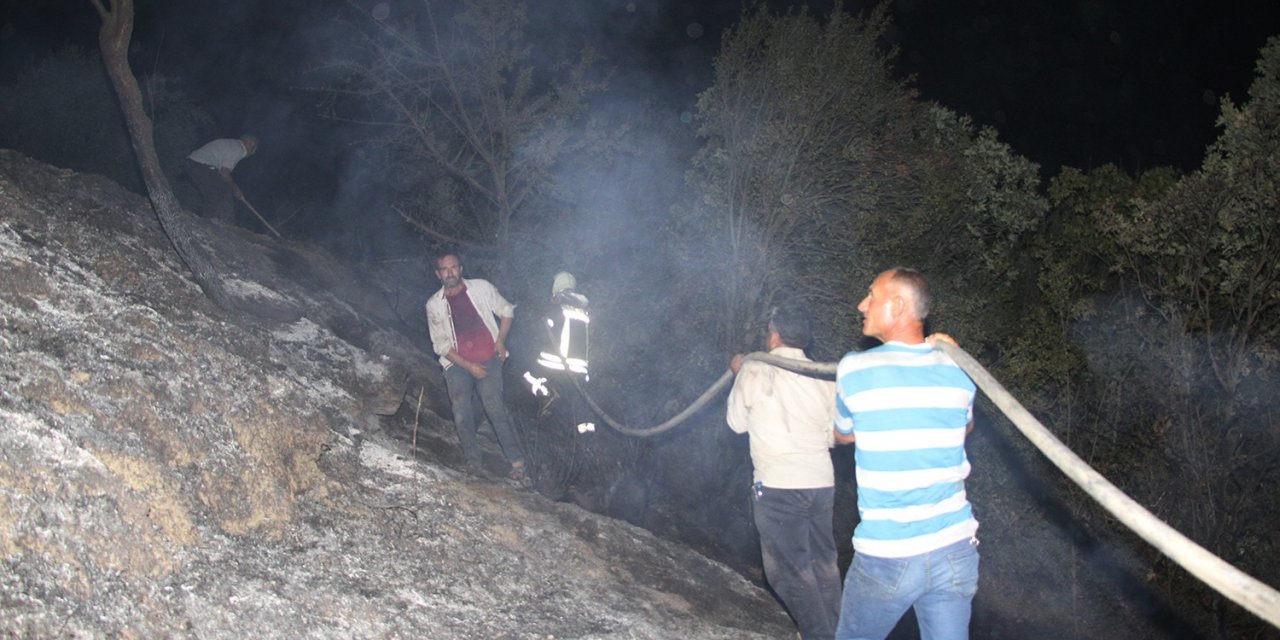 Manisa'da zeytinlikte yangın çıktı! Mahallelinin dikkati müdahaleyi hızlandırdı