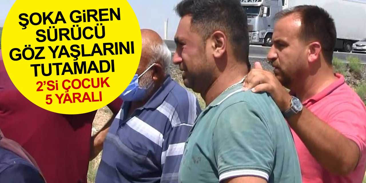Konya-Aksaray yolunda otomobil takla attı! 5 kişi yaralandı, sürücü şoka girdi