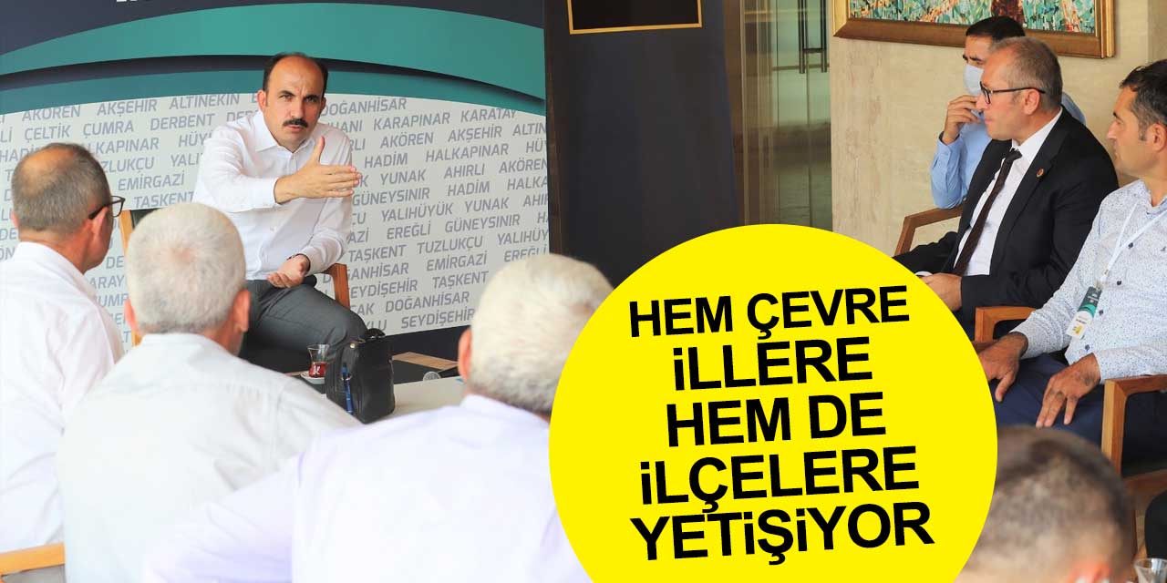 Başkan Altay hem çevre illere hem de ilçelere yetişiyor