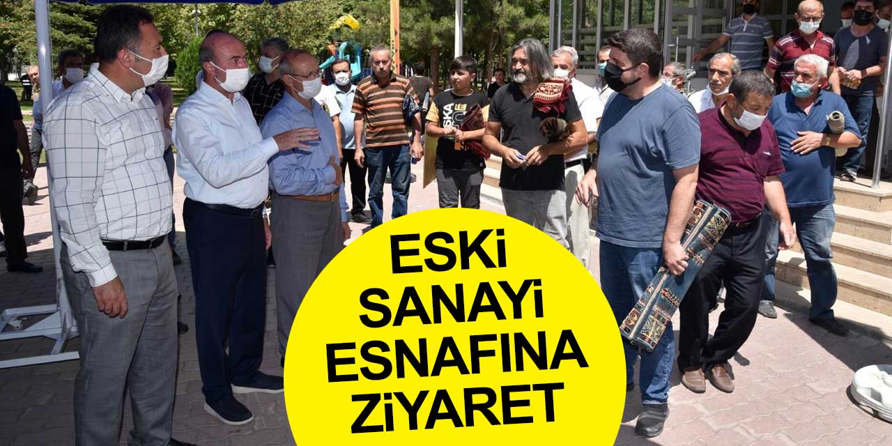 Başkan Pekyatırmacı ve Vekil Sorgun'dan Konya Eski Sanayi esnafına ziyaret