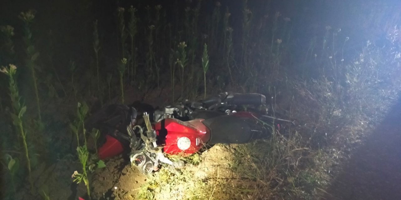 Motosikletiyle şarampole uçan 16 yaşındaki Ramazan Güngören hayatını kaybetti