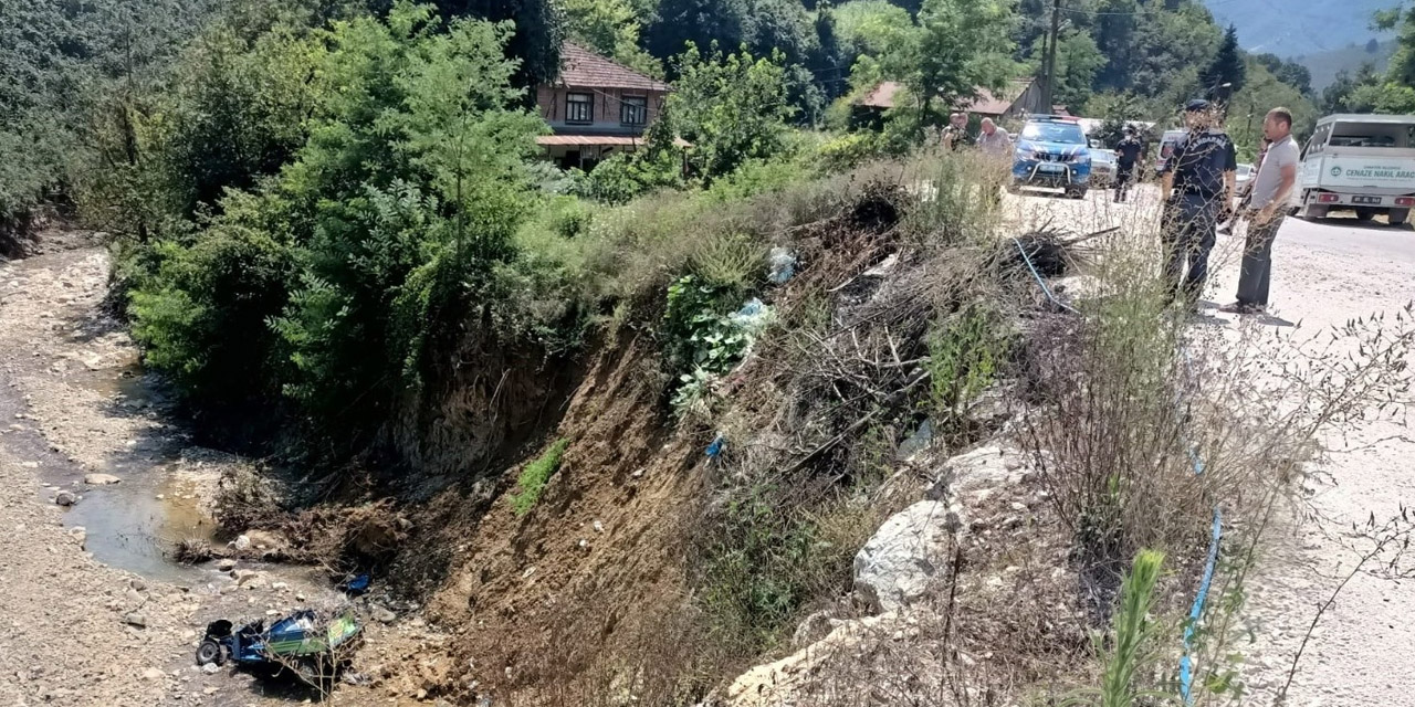 Düzce'de patpat dereye uçtu! 1 yaralı