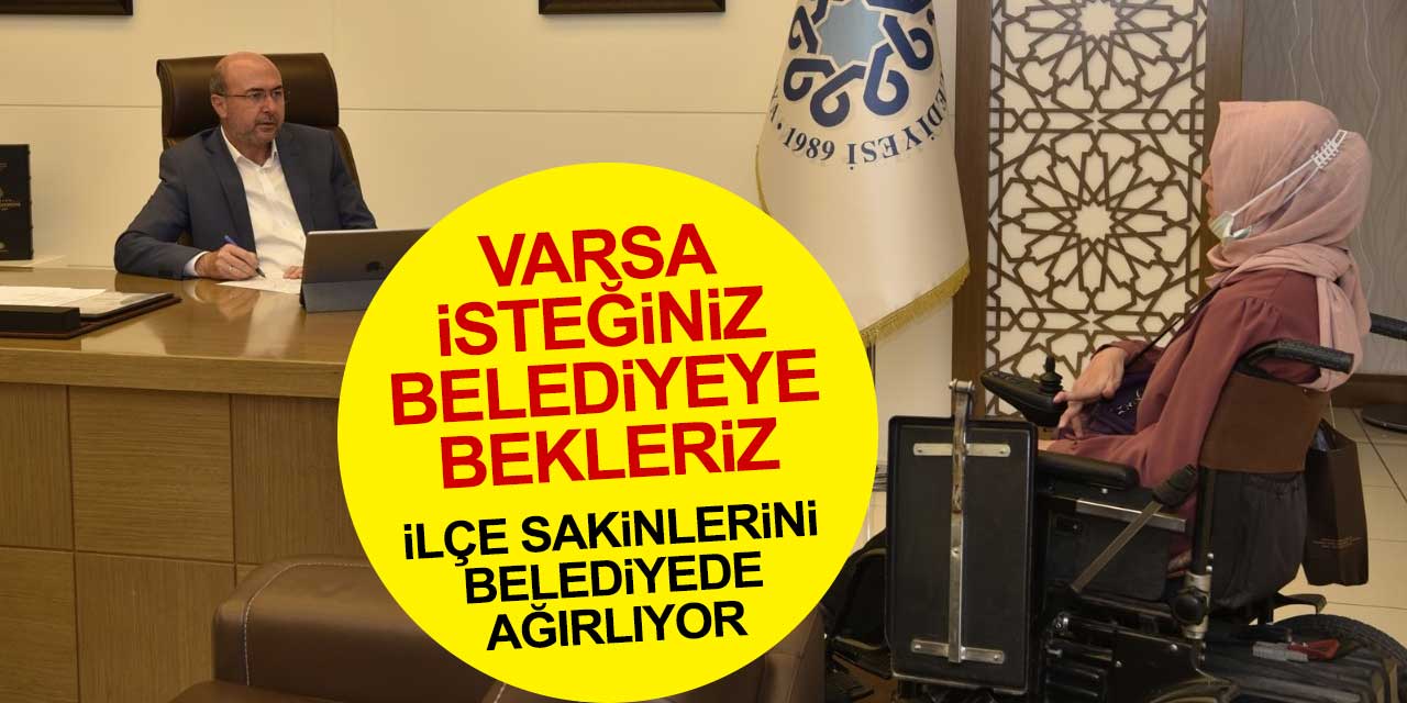 Selçuklu Belediye Başkanı Pekyatırmacı ilçe sakinlerini belediyede ağırlıyor