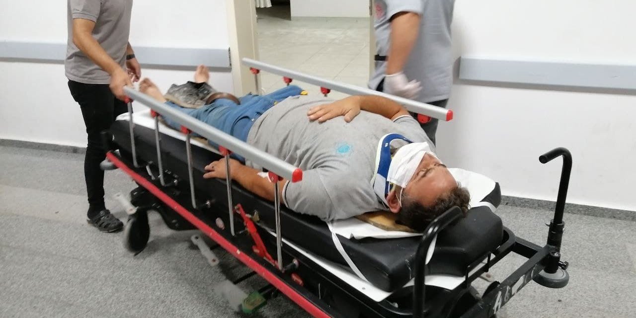 Aksaray'da otomobilin çarptığı temizlik görevlisi yaralandı