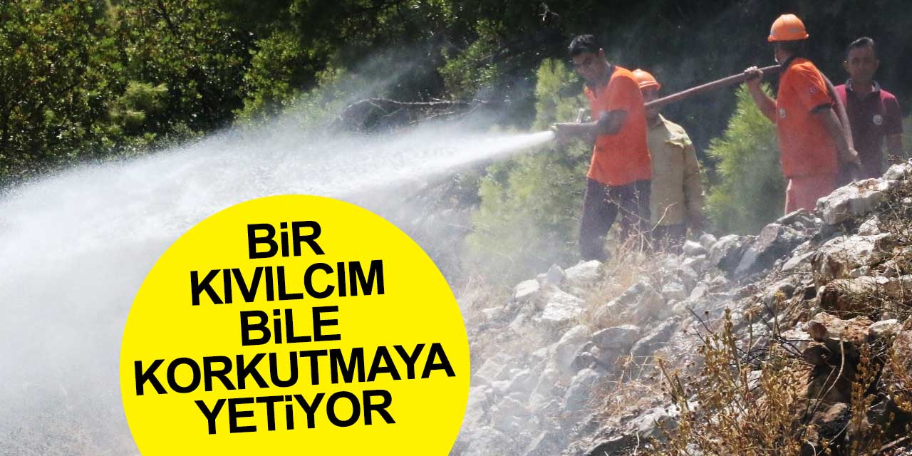 Bir kıvılcım bile korkutmaya yetiyor! Antalya'da yine yangın alarmı
