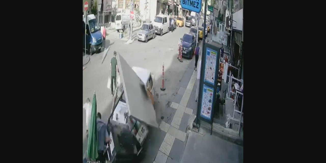 Ankara'da fren yerine gaza basan ehliyetsiz sürücü kahvehaneye daldı