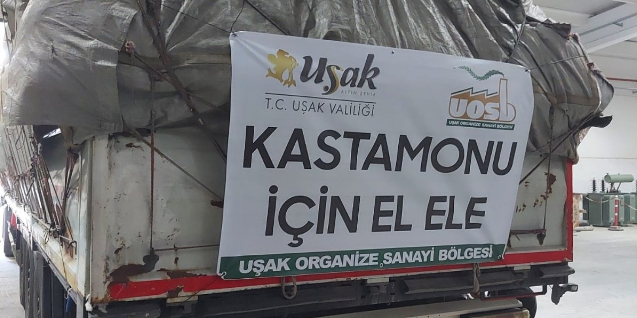 Uşak’tan sel felaketi yaşanan Kastamonu’ya 4 bin battaniye