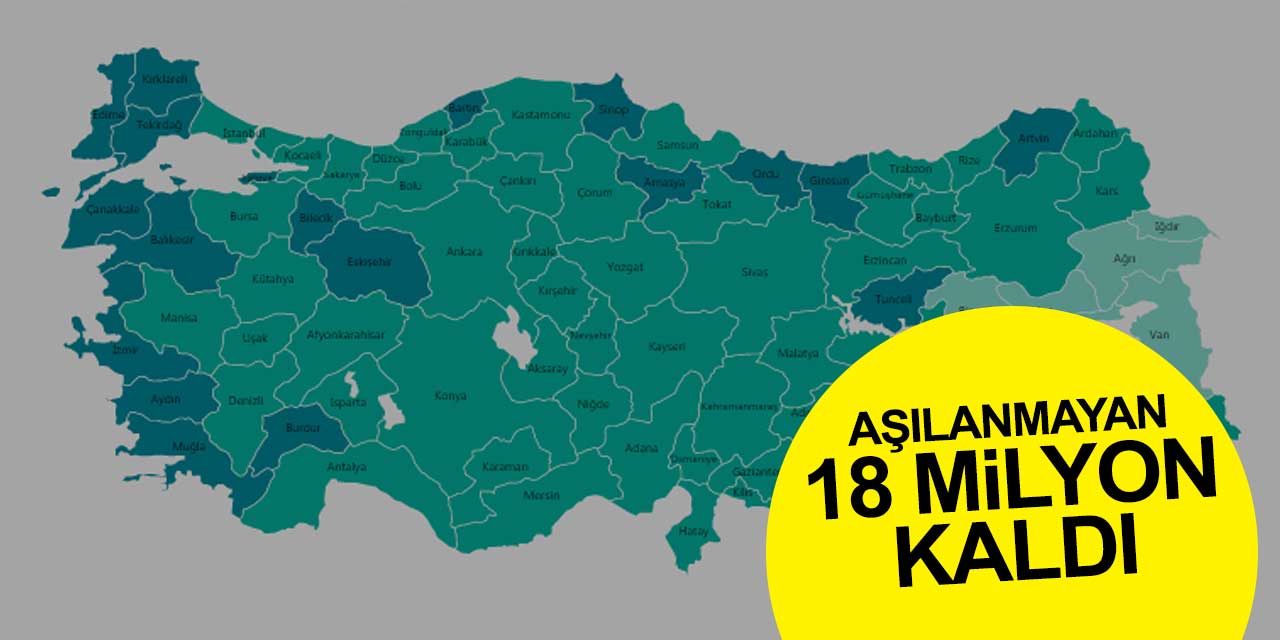 Türkiye'de aşısını yaptırmayan 18 milyon kişi kaldı