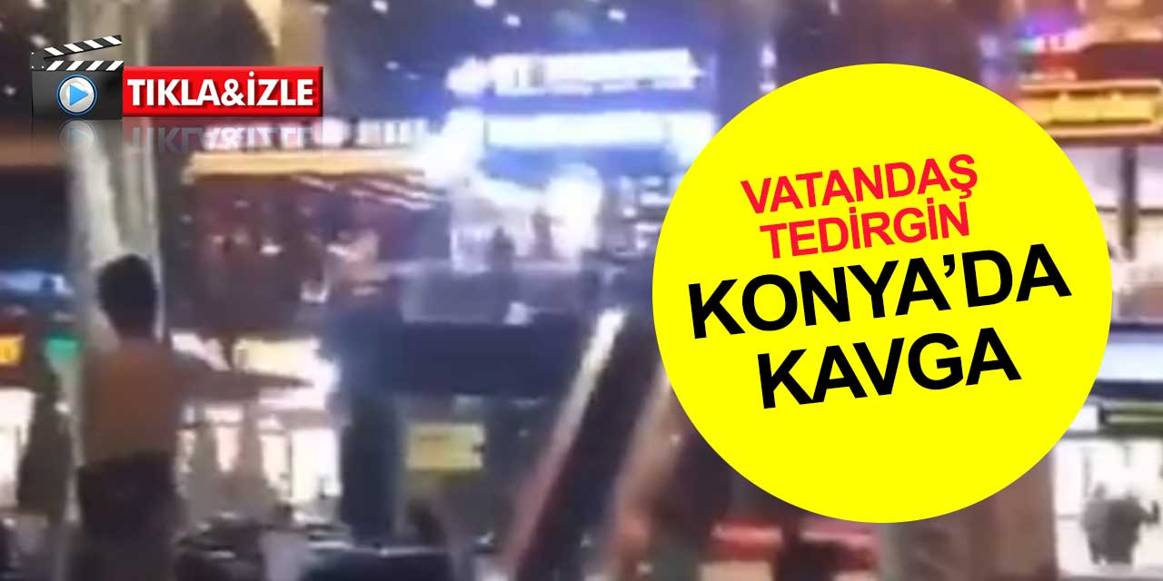 Konya Bosna Hersek Mahallesi karıştı! İki farklı mahalleden kavga görüntüleri geldi