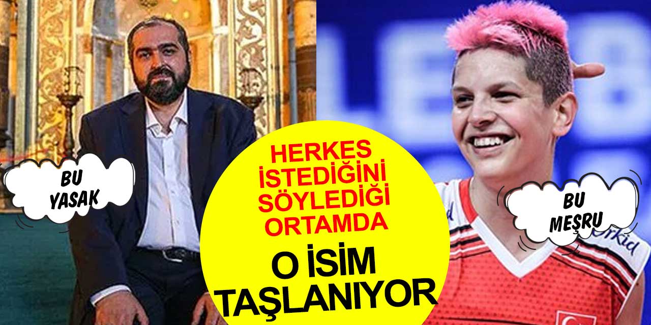 Ayasofya eski baş imamı Mehmet Boynukalın'ı taşa tutanlar voleybolcunun cinsel tercihini savunuyor