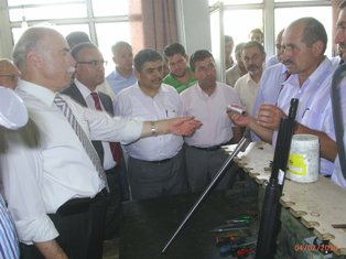 Boğa, silah atölyelerinde inceleme yaptı