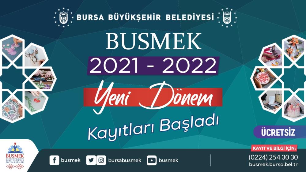 Bursa BUSMEK'te kayıt dönemi başladı! 400 grupta 250 branşta eğitim yapılacak! Kayıt için uygulamayı kullanın