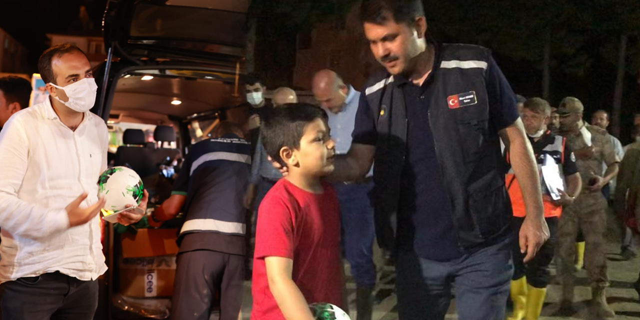 Konyaspor selden etkilenen Bozkurt'ta çocukları sevindirdi