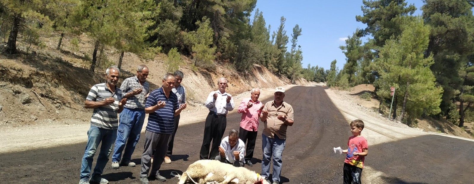 Günün haberi | Mahalleye asfalt geldi halk kurban kesti
