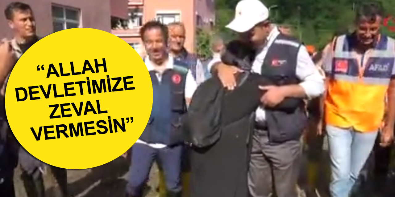 Bozkurt'ta sel mağduru kadın Bakan Kurum’a sarılarak göz yaşı döktü