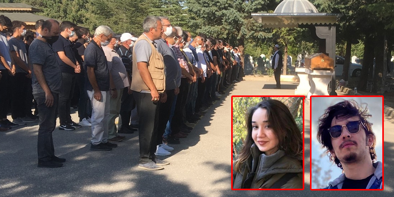 Konya’daki kazada ölen Hasan Yazar Aybüke Ece ve Narter Kuyucu toprağa verildi