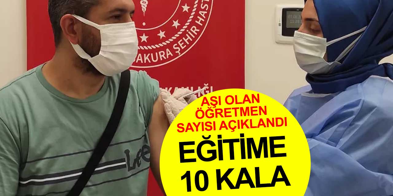 Türkiye'de kaç öğretmen koronavirüs aşısı oldu?