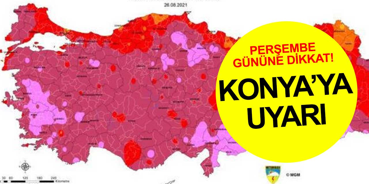 Konya'da Perşembe gününe dikkat! Meteoroloji saat verip uyardı