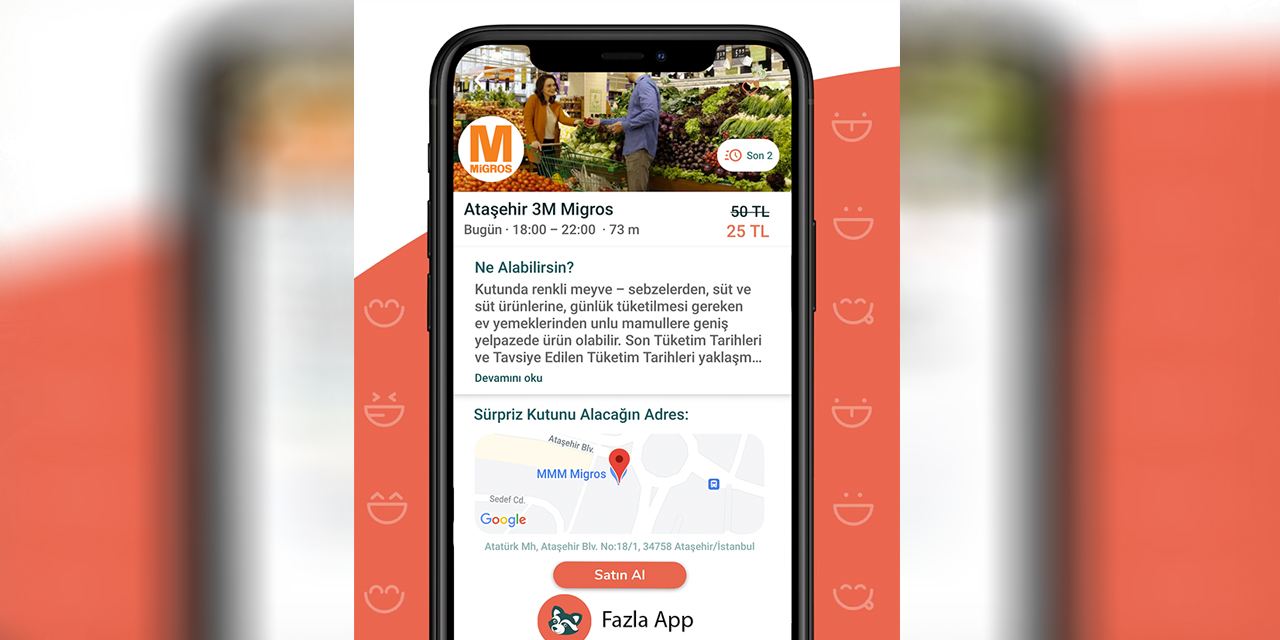 Migros'un gıda israfını azaltmak için sunduğu 'Sürpriz Kutu'da gıdalar yüzde 50 indirimli
