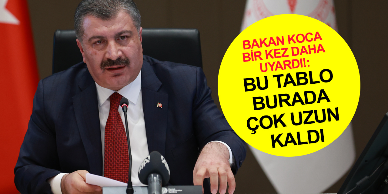 Bakan Koca: Dün 217 olan vefat sayısı bugün 257!