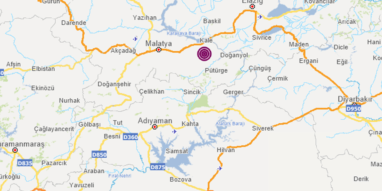 Malatya’da 3.7 büyüklüğünde deprem