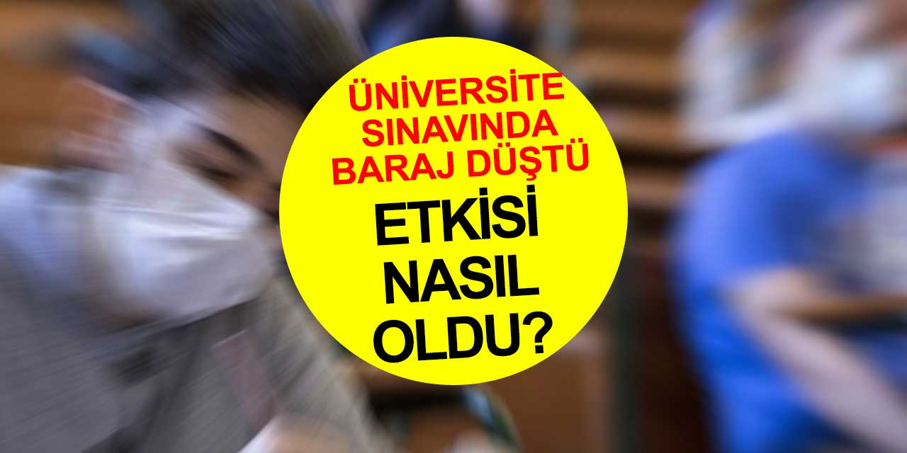 Üniversite sınavında düşen baraj nedeniyle kazanan sayısı arttı