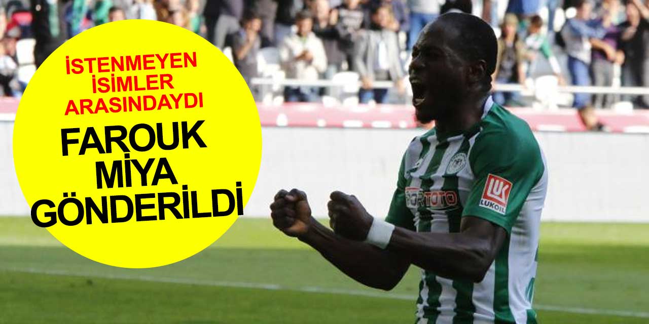 Konyaspor'da sıcak gelişme! Farouk Miya'nın sözleşmesi feshedildi