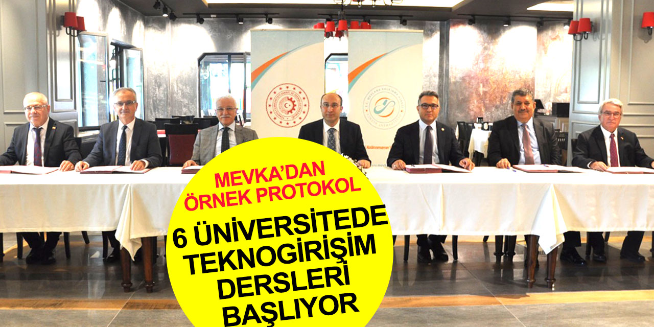 MEVKA ve 6 üniversiteden ortak protokol! TeknoGirişim dersleri başlıyor