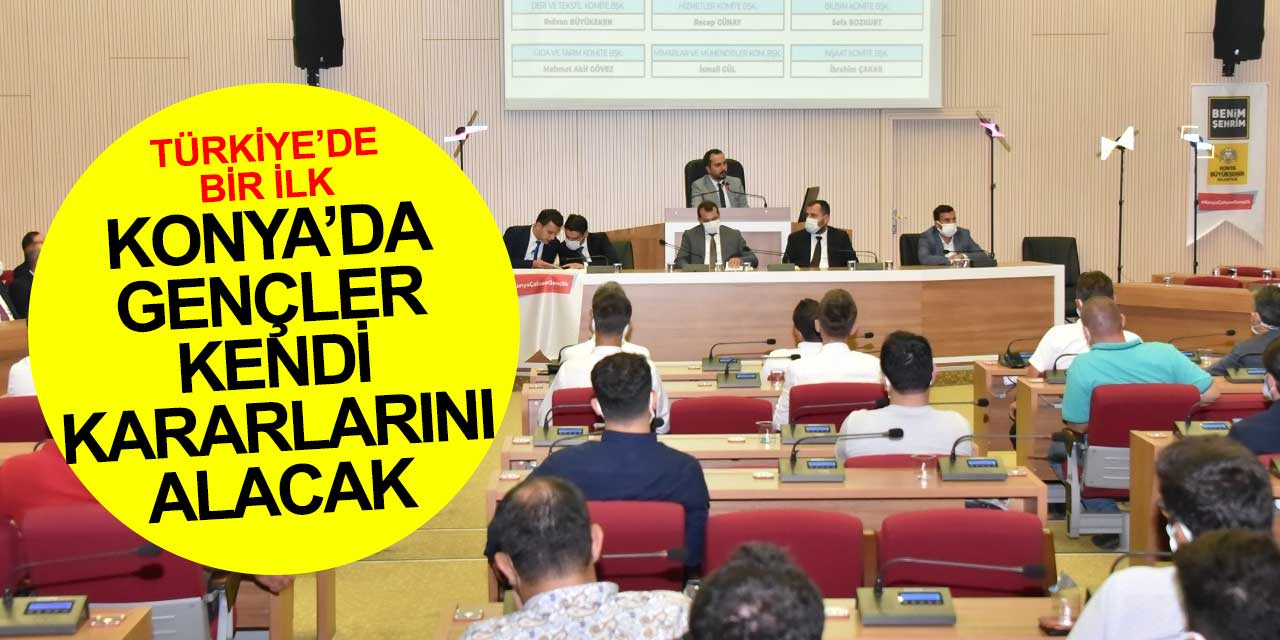 Konya'da gençler kendi kararlarını alacak! Büyükşehir Belediyesi gençlik meclisi başkanı Veli Vural oldu