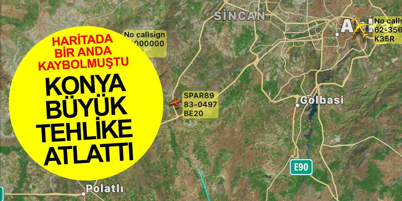 Konya büyük tehlike atlattı! Radardan kaybolan uçağı Ladik'te buldular