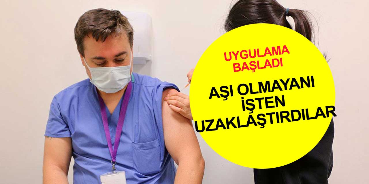 Aşı olmayan sağlık çalışanlarına uzaklaştırma kararı