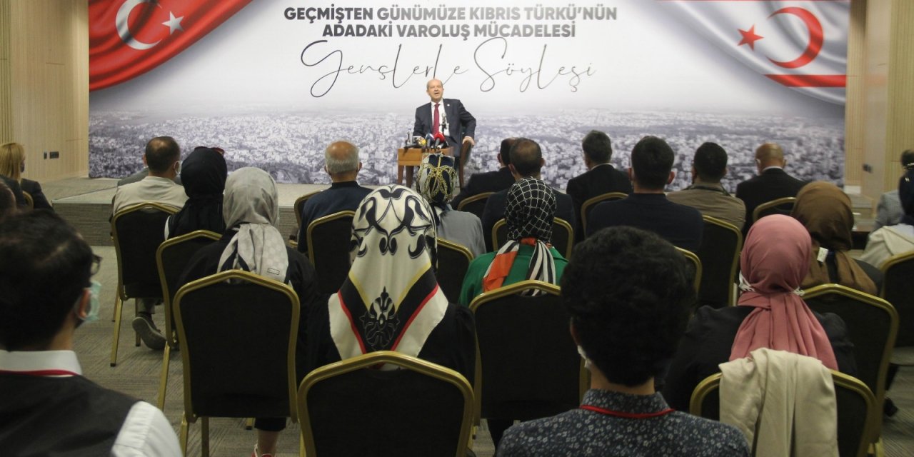 KKTC Cumhurbaşkanı Tatar Konya Bilim Merkezi'nde gençlerle buluştu