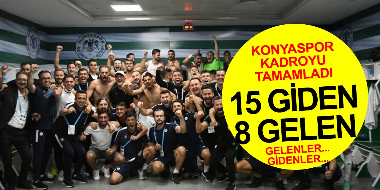 Konyaspor kadrosu rahatladı! 15 giden 8 gelen! İşte gidenler ve gelenler