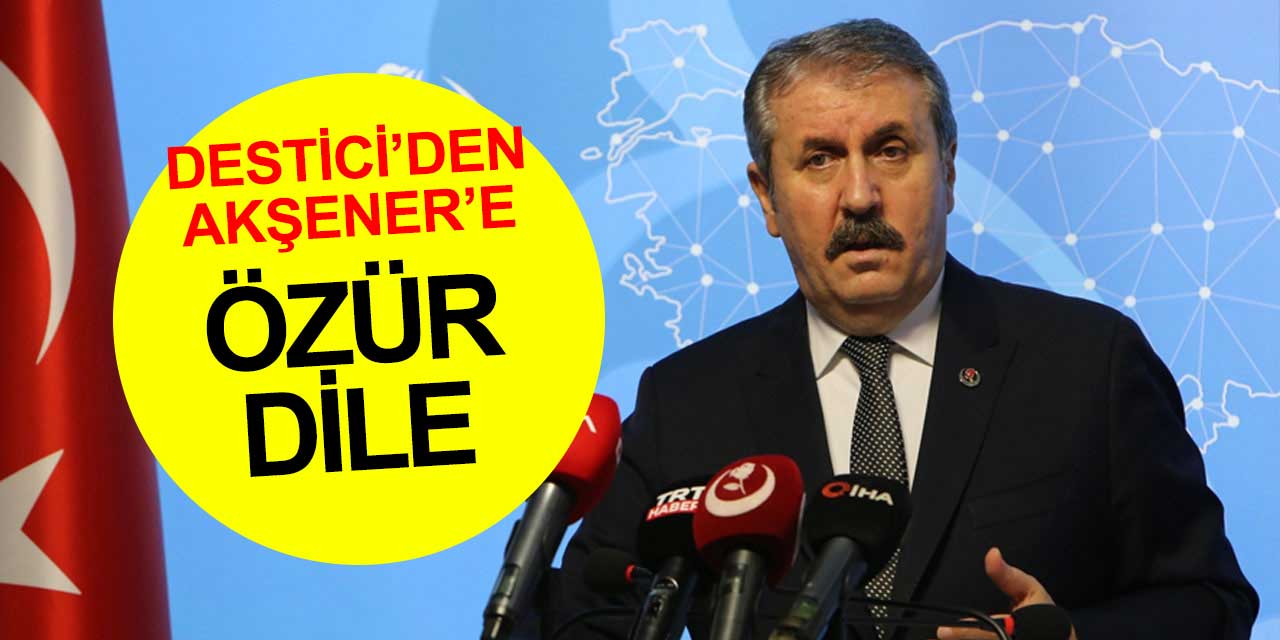 Mustafa Destici Meral Akşener'in Fatih Sultan Mehmet benzetmesi özür dilemesini söyledi