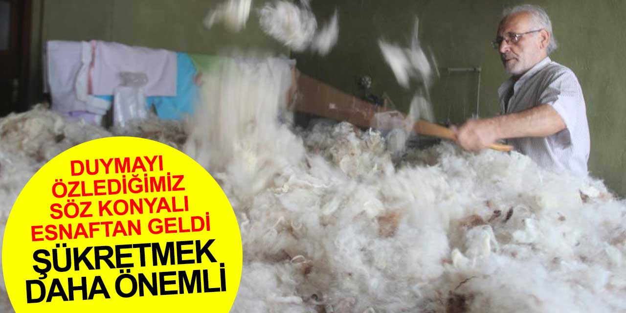 Konyalı esnafın şükür sözleri takdir topluyor