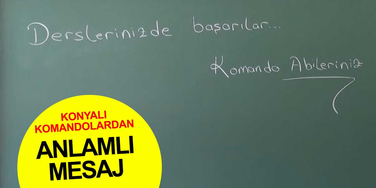 Konyalı komandolardan Sinoplu kardeşlerine anlamlı mesaj