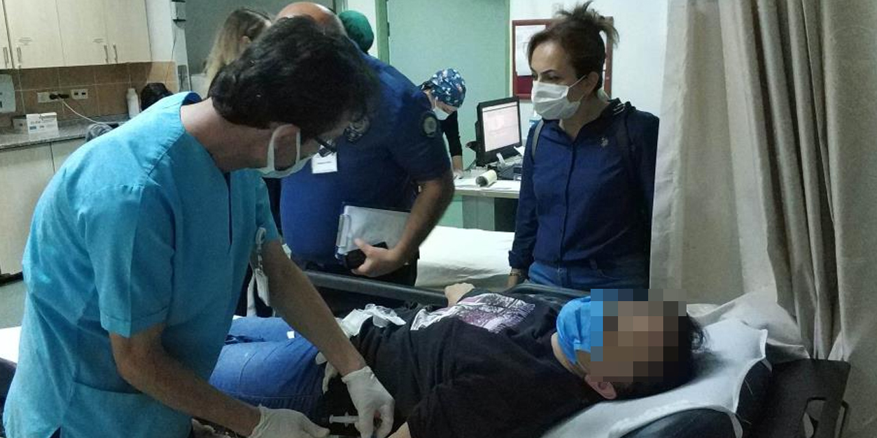 Samsun'da silahlı saldırı! Kazara yoldan geçen kadın vuruldu