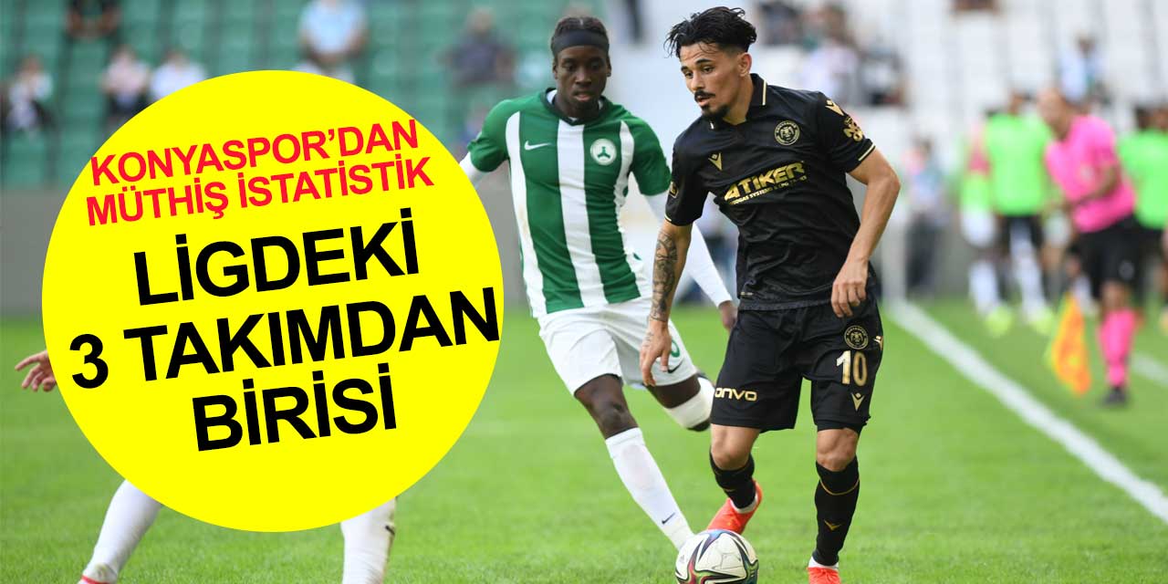 Konyaspor haftayı Anadolu'da mağlup olmayan 2 takımdan biri olarak 3'üncü sırada kapattı