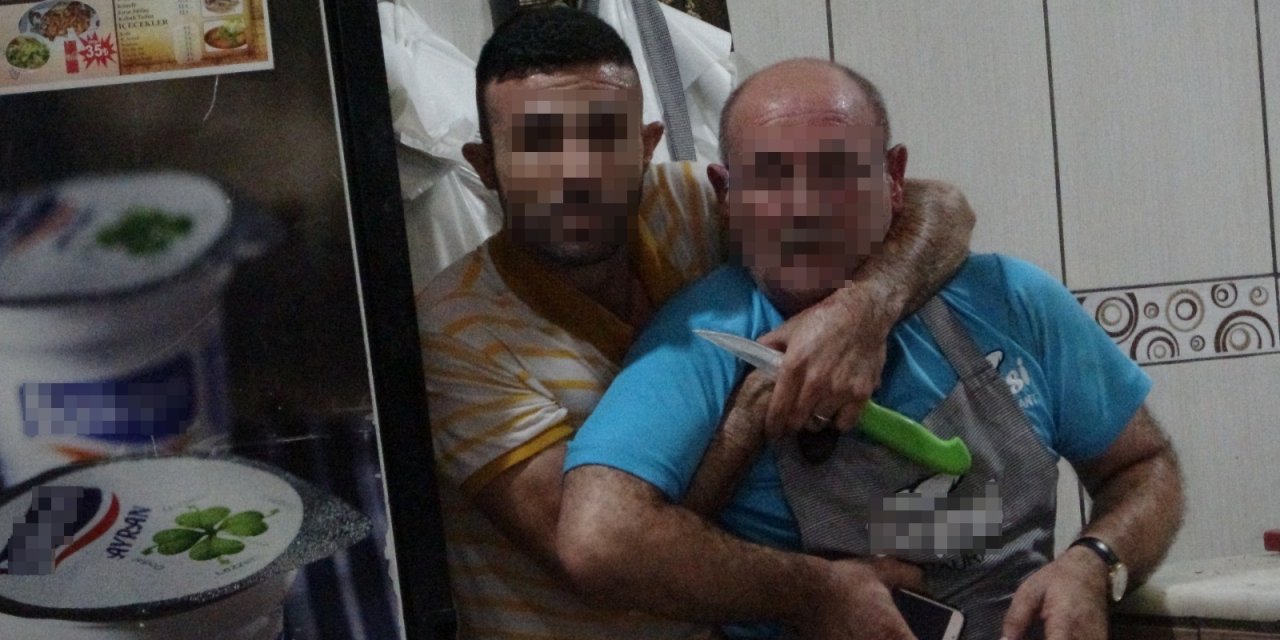 Ustabaşının boğazına bıçak dayayan garsonun ifadesi ortaya çıktı!